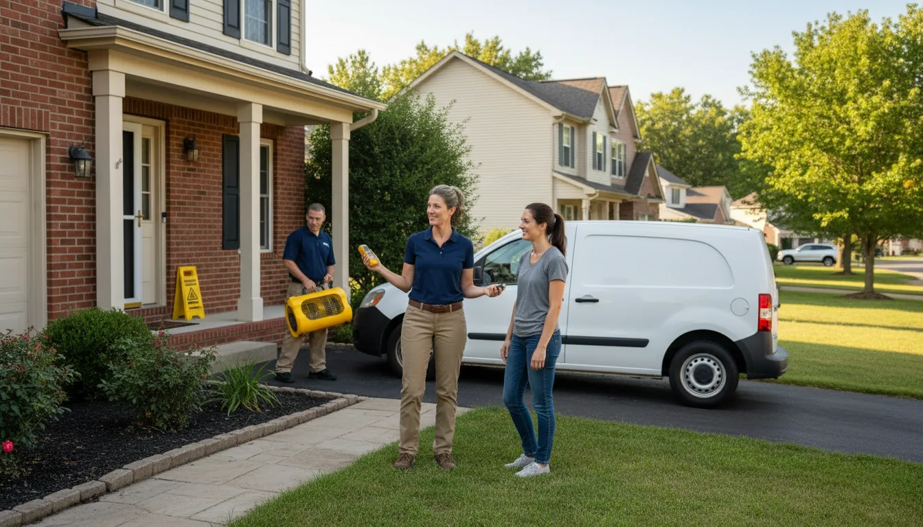 Residential water damage restoration in Wise, NC
